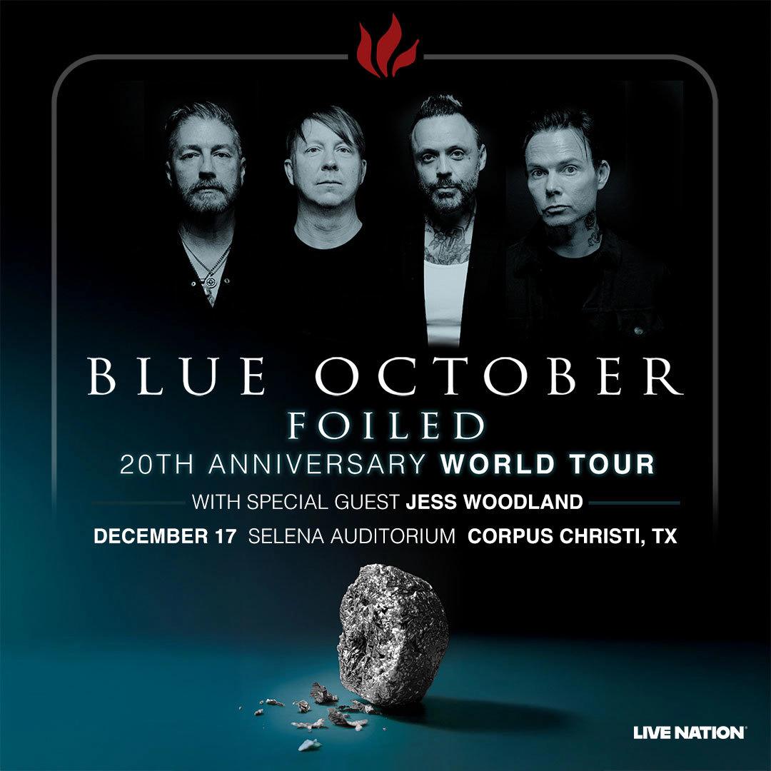 Win tickets to Blue October at Selena Auditorium Corpus Christi TX