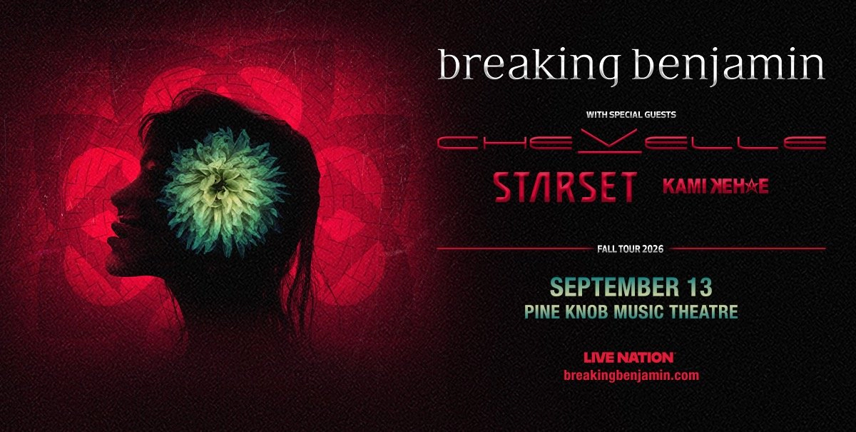 Win tickets to Breaking Benjamin at Pine Knob Music Theatre Clarkston MI