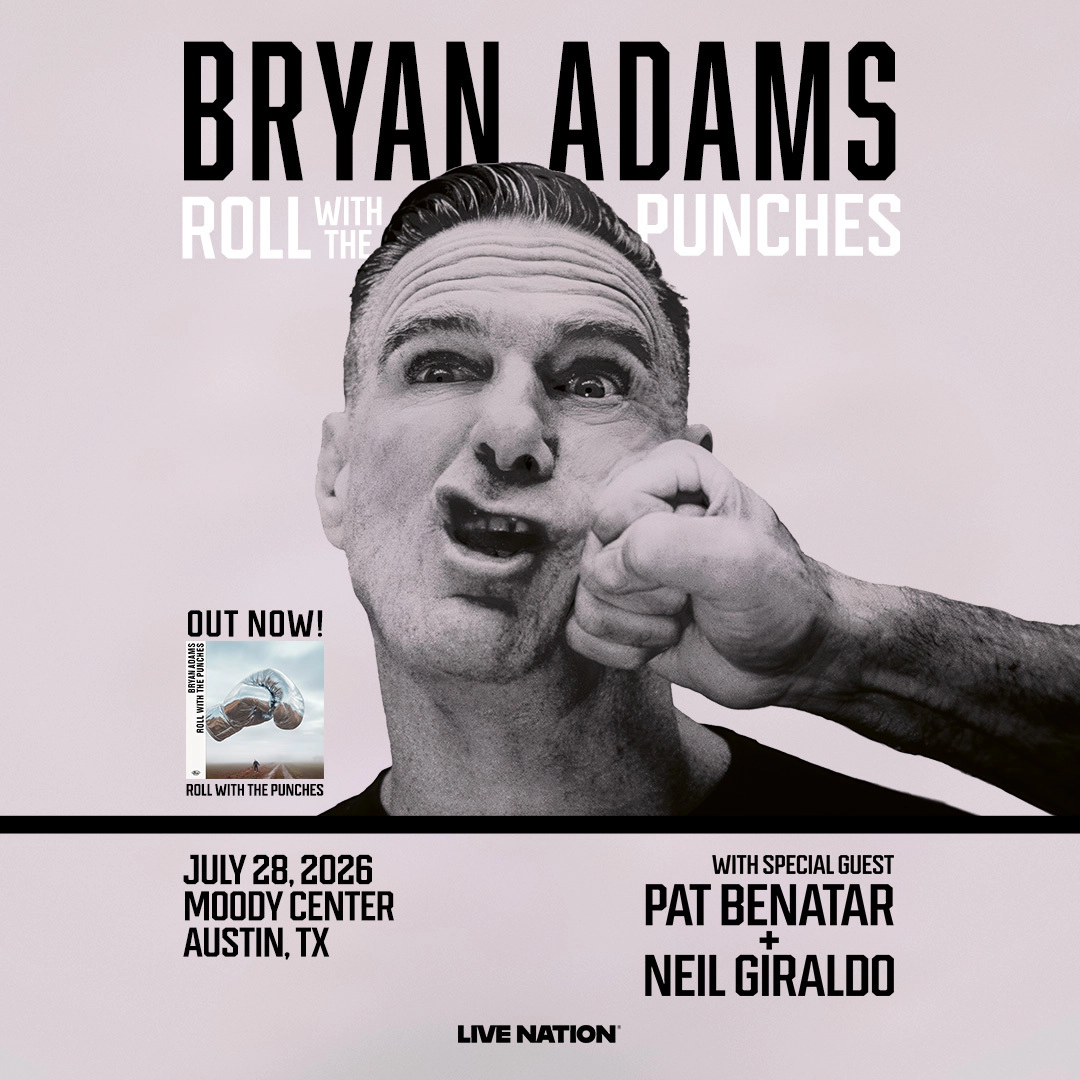 Win tickets to Bryan Adams at Moody Center Austin TX