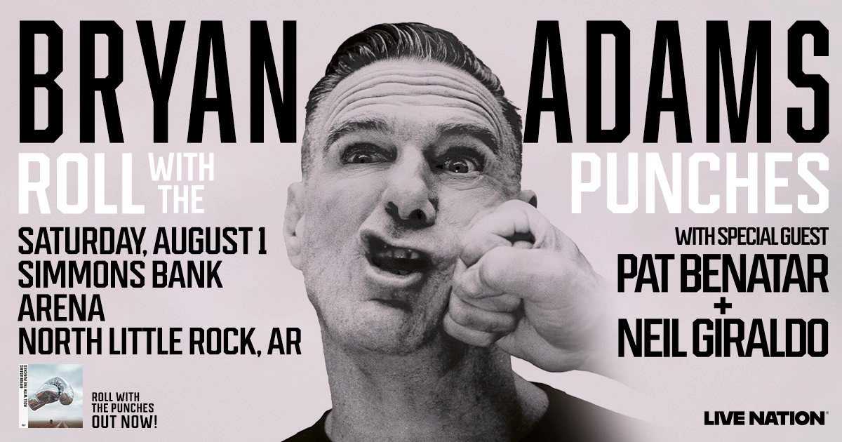 Win tickets to Bryan Adams at Simmons Bank Arena North Little Rock AR