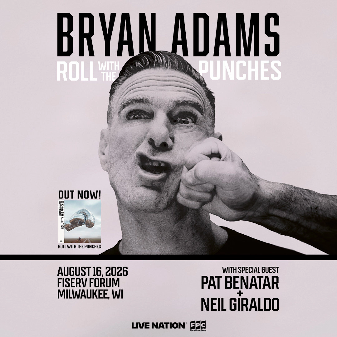 Win tickets to Bryan Adams at Fiserv Forum Milwaukee WI
