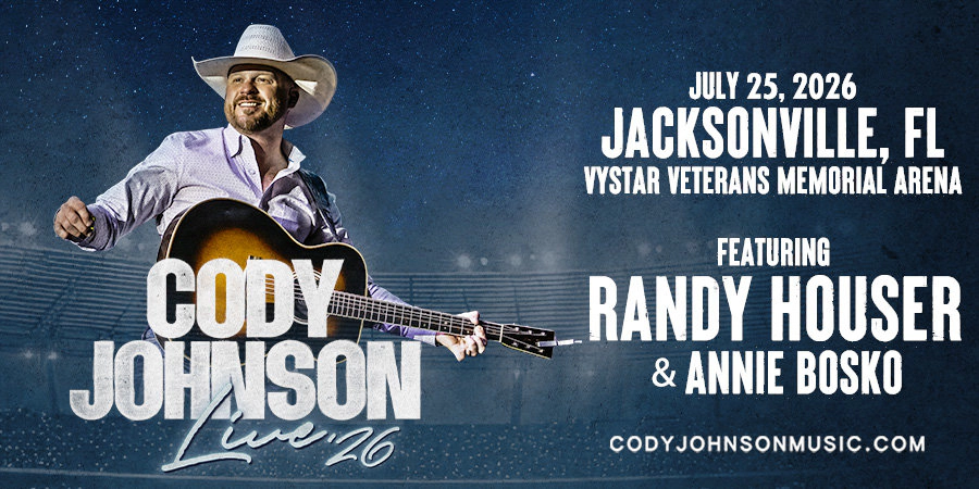 Win tickets to Cody Johnson at Vystar Veterans Memorial Stadium Jacksonville FL