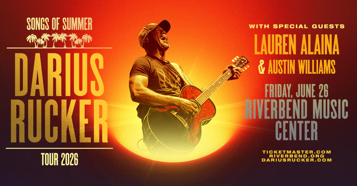 Win tickets to Darius Rucker at Riverbend Music Center Cincinnati OH