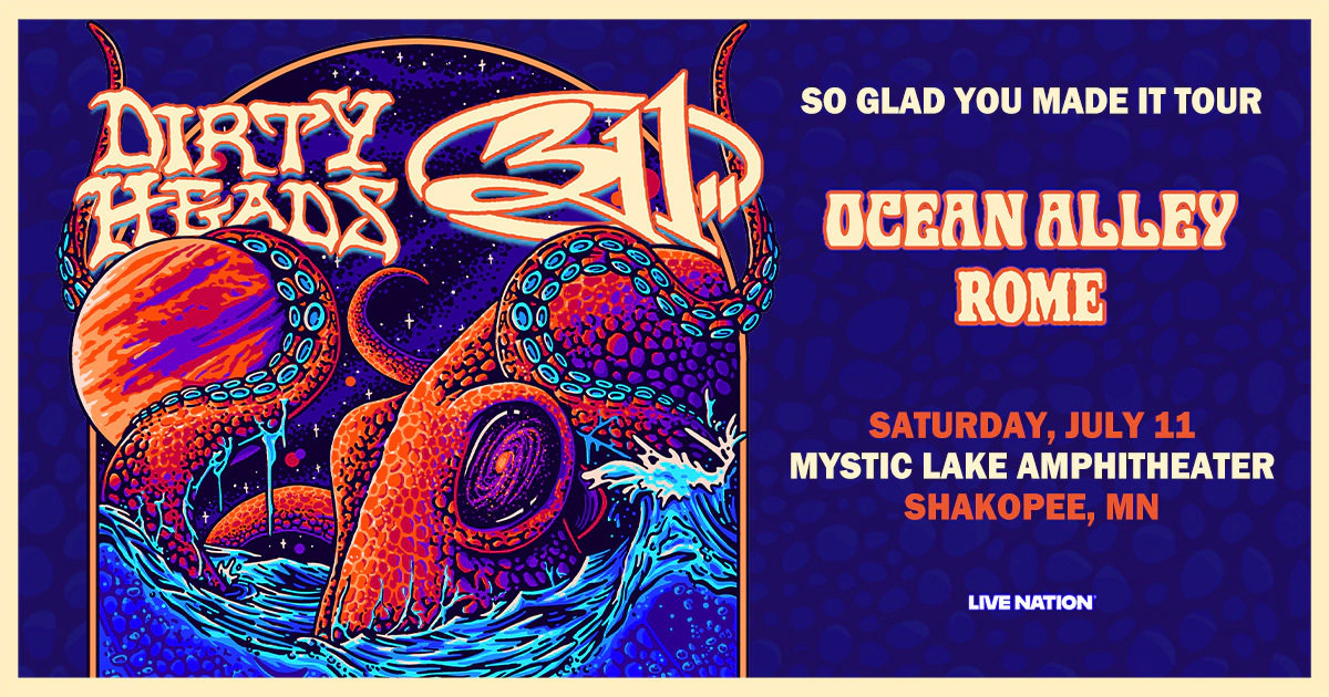Win tickets to Dirty Heads and 311 at Mystic Lake Amphitheater Shakopee MN