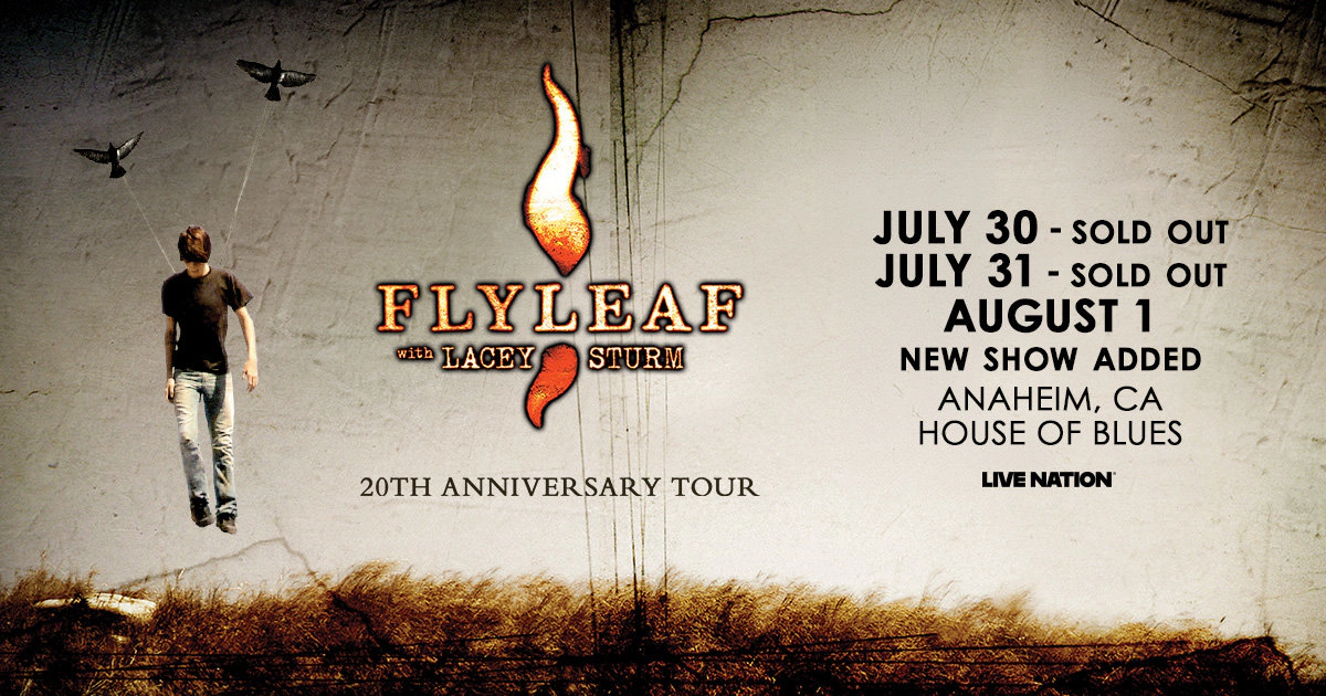 Win tickets to Flyleaf at House of Blues Anaheim CA