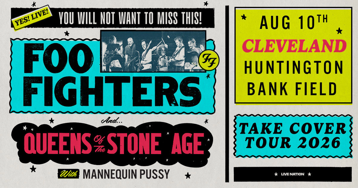 Win tickets to Foo Fighters at Huntington Bank Field Cleveland OH