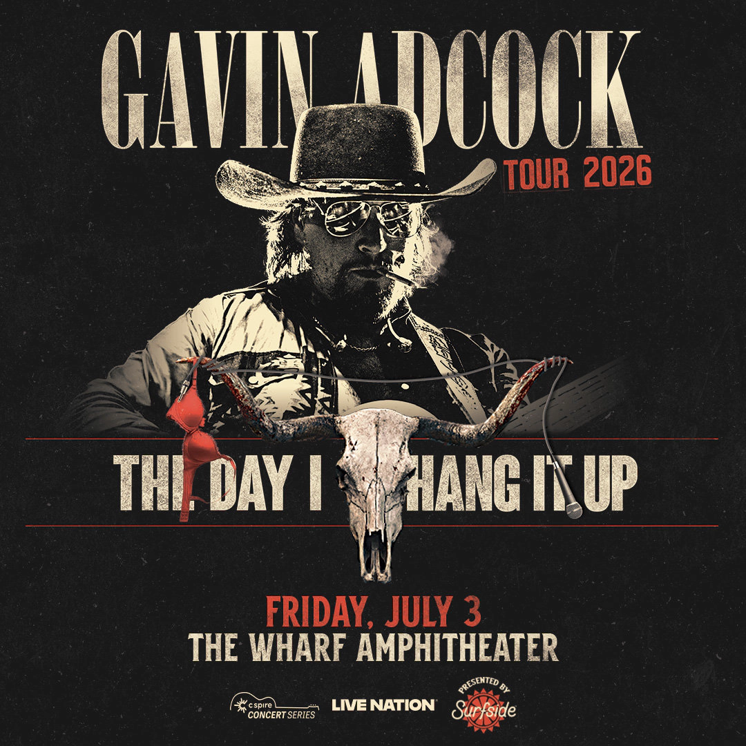 Win tickets to Gavin Adcock at The Wharf Amphitheater Orange Beach AL