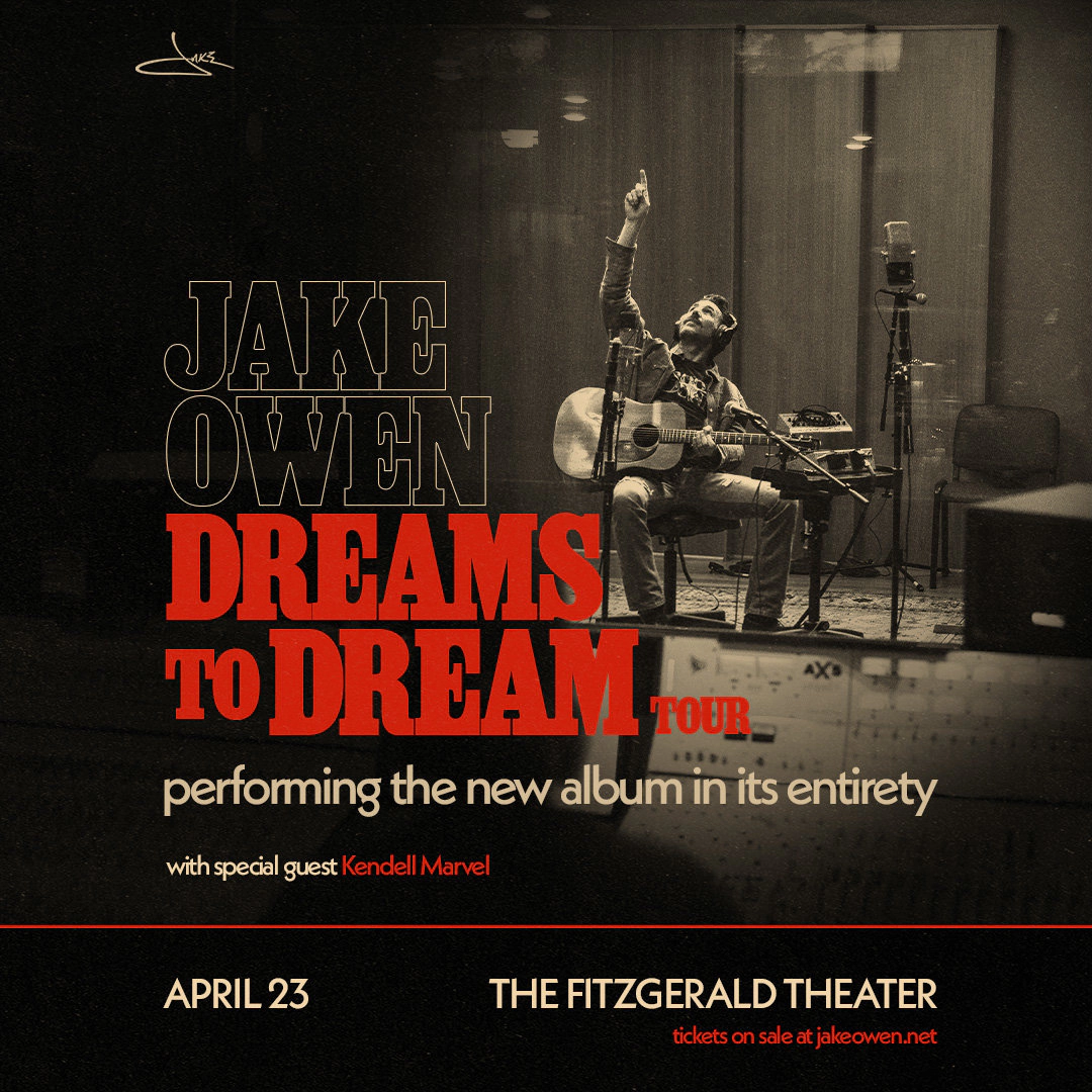 Win tickets to Jake Owen at The Fitzgerald Theater St. Pail MN