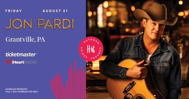 Win tickets to Jon Pardi at Hollywood Casino Penn Heroes Stage Grantville PA