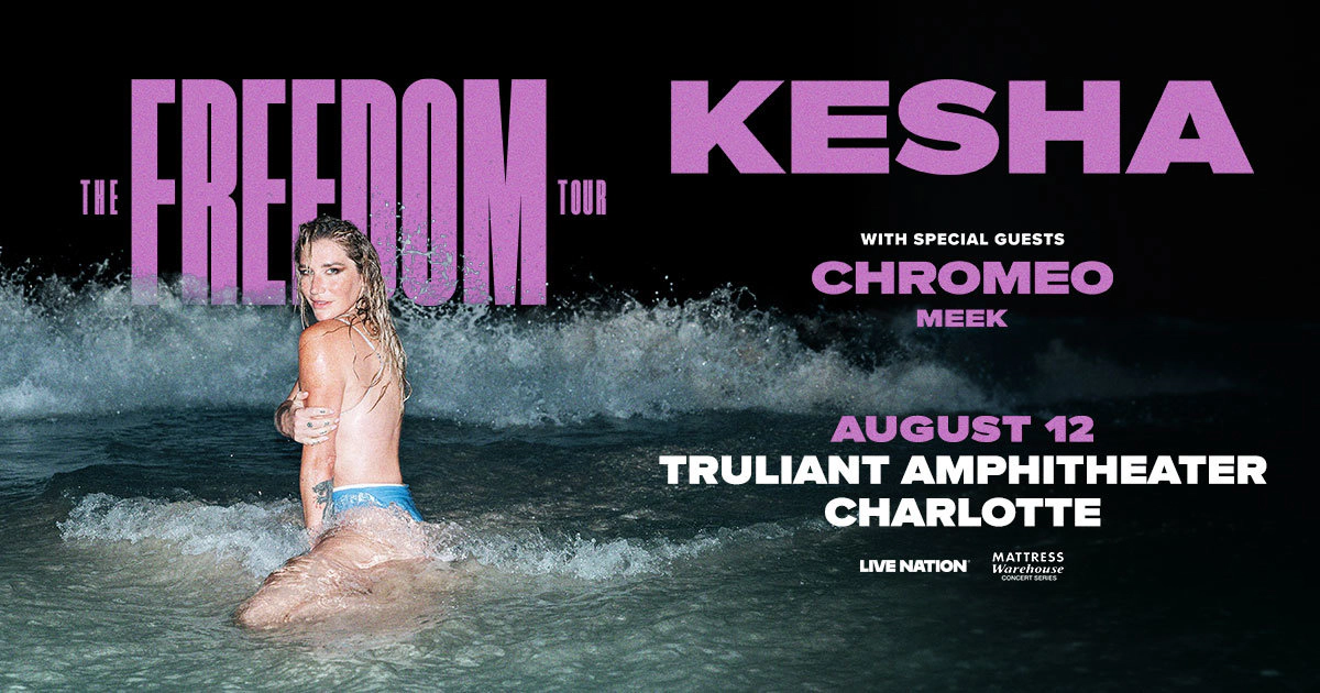 Win tickets to Kesha at Truliant Amphitheater Charlotte NC
