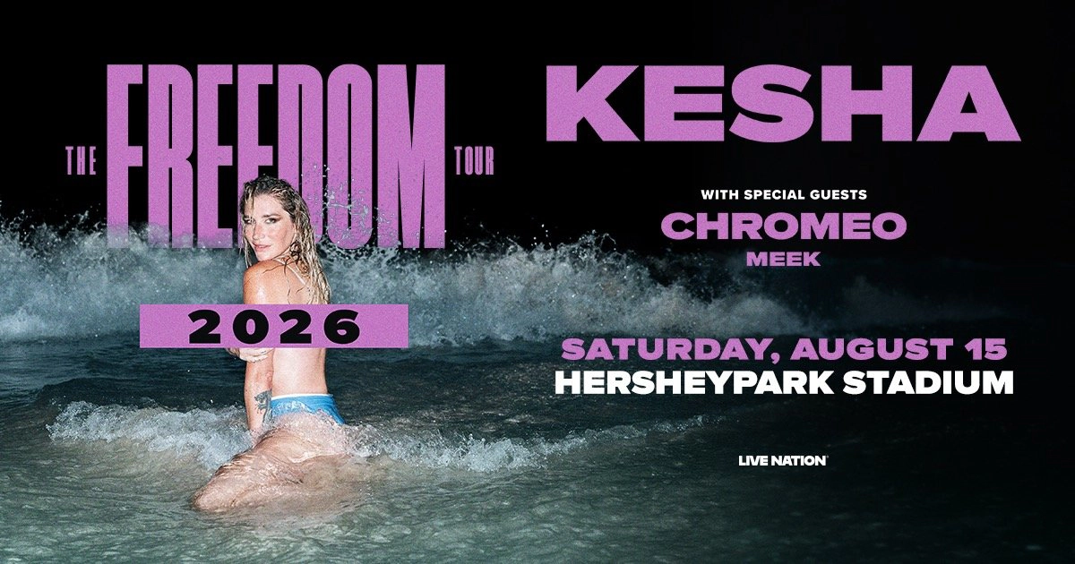 Win tickets to Kesha at HersheyPark Stadium Hershey PA