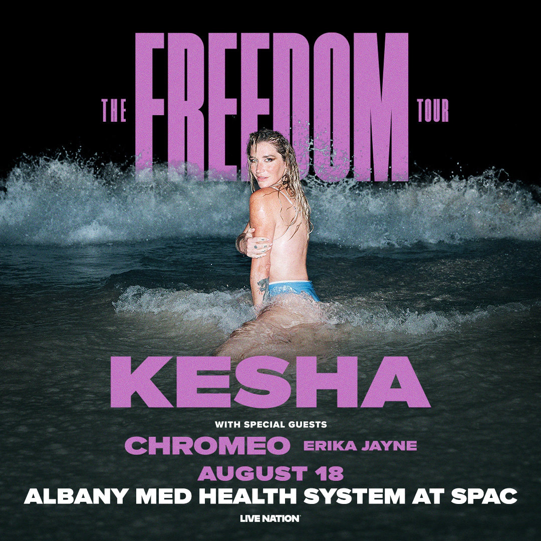 Win tickets to Kesha at Albany Med Health System at SPAC Saratoga Springs NY
