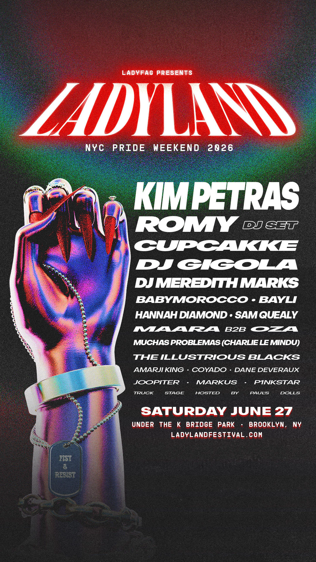 Win tickets to LadyLand Festival at Under The K Bridge Park Brooklyn NY