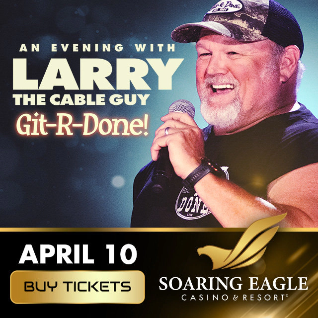 Win tickets to Larry the Cable Guy at Soaring Eagle Casino & Resort Mt Pleasant MI