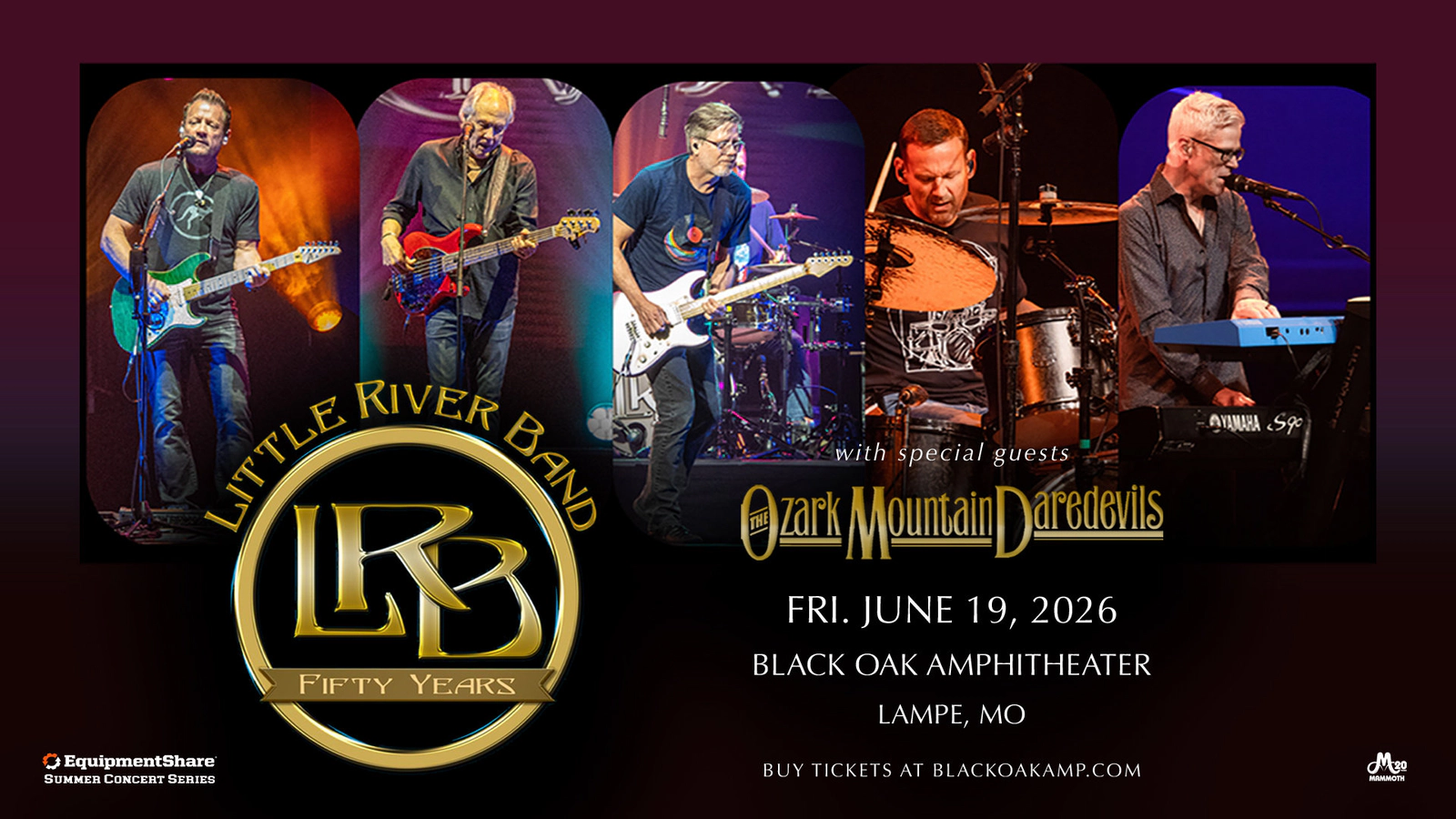 Win tickets to Little River Band at Black Oak Amphitheater Lampe MO