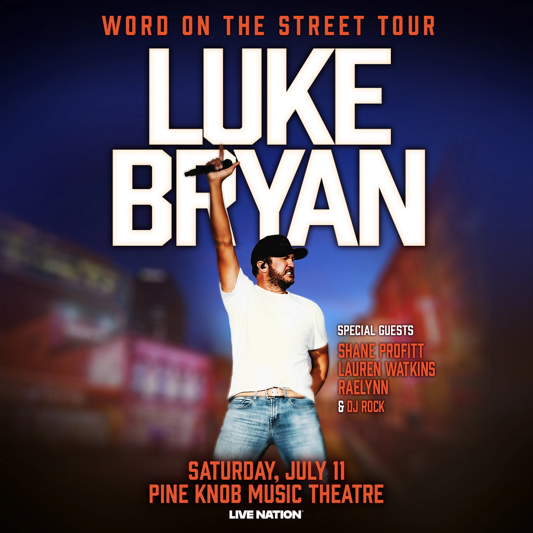 Win tickets to Luke Bryan at Pine Knob Music Theatre Clarkston MI