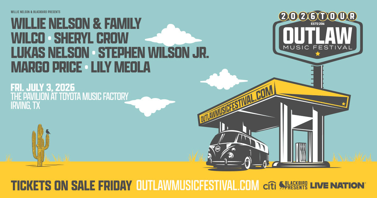 Win tickets to Outlaw Music Festival at The Pavilion at Toyota Music Factory Irving TX