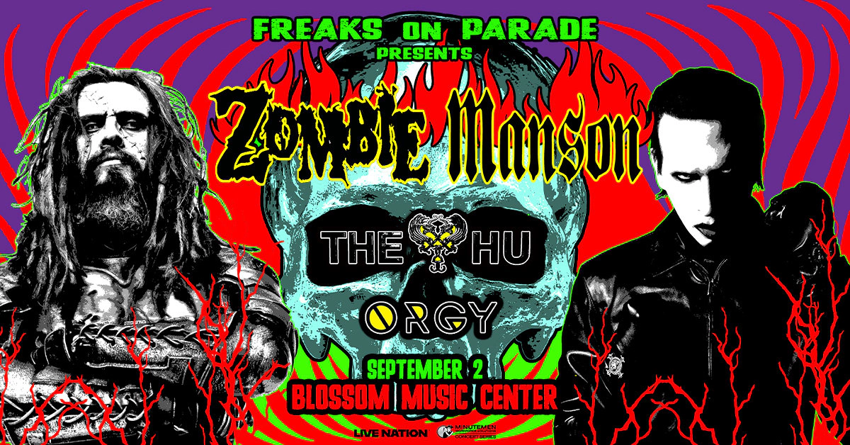 Win tickets to Rob Zombie & Marilyn Manson at Blossom Music Center Cuyahoga Falls OH