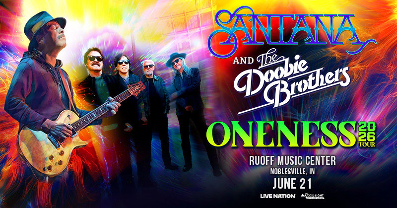 Win tickets to Santana and The Doobie Brothers at Ruoff Music Center Noblesville IN