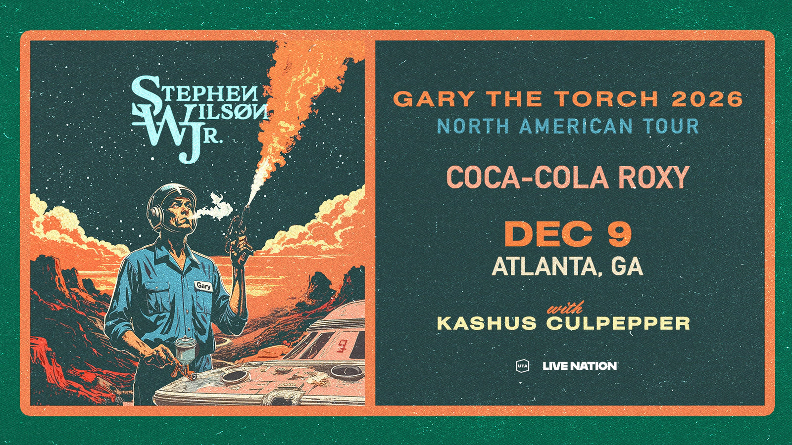Win tickets to Stephen Wilson Jr at Coca-Cola Roxy Atlanta GA