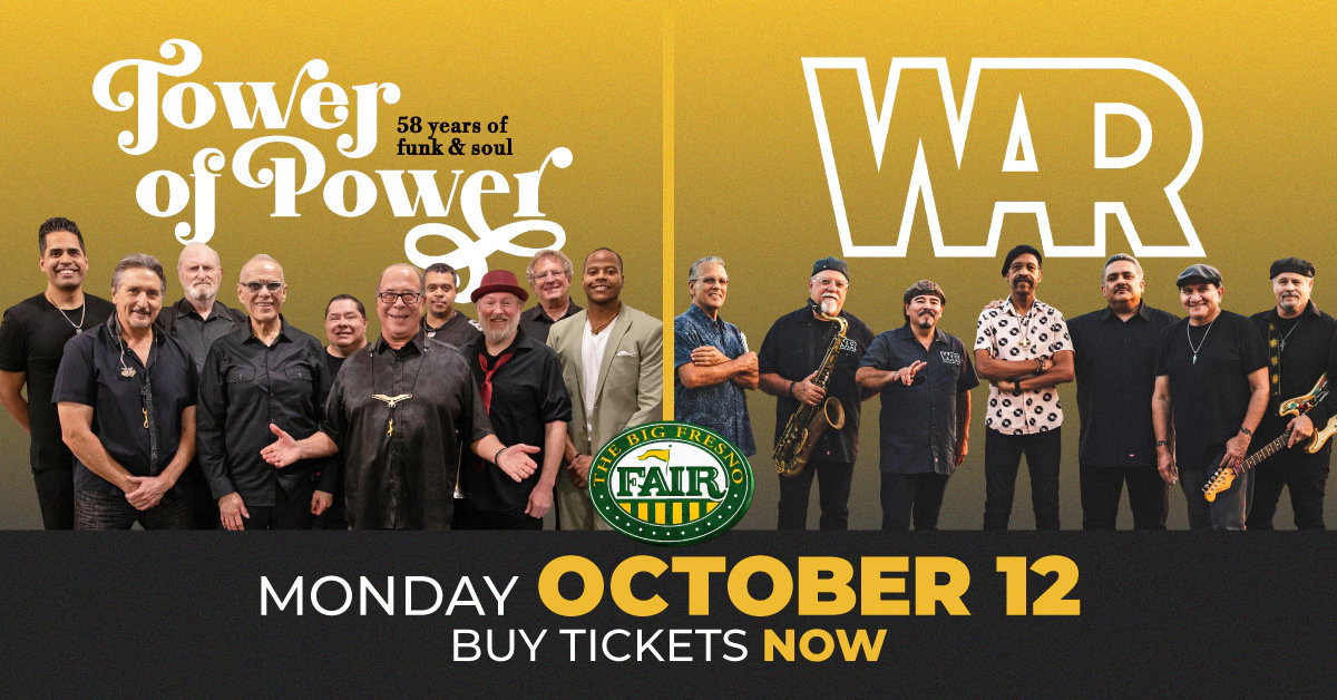 Win tickets to Tower of Power at Big Fresno Fair Fresno CA