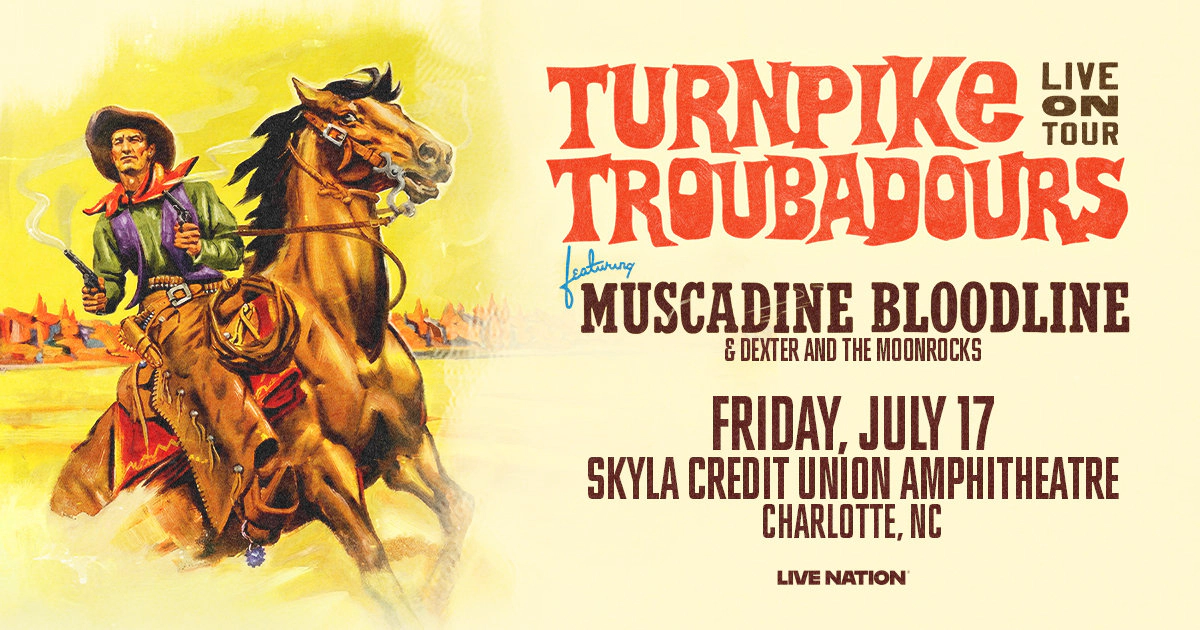Win tickets to Turnpike Troubadours at Skyla Credit Union Amphitheatre Charlotte NC