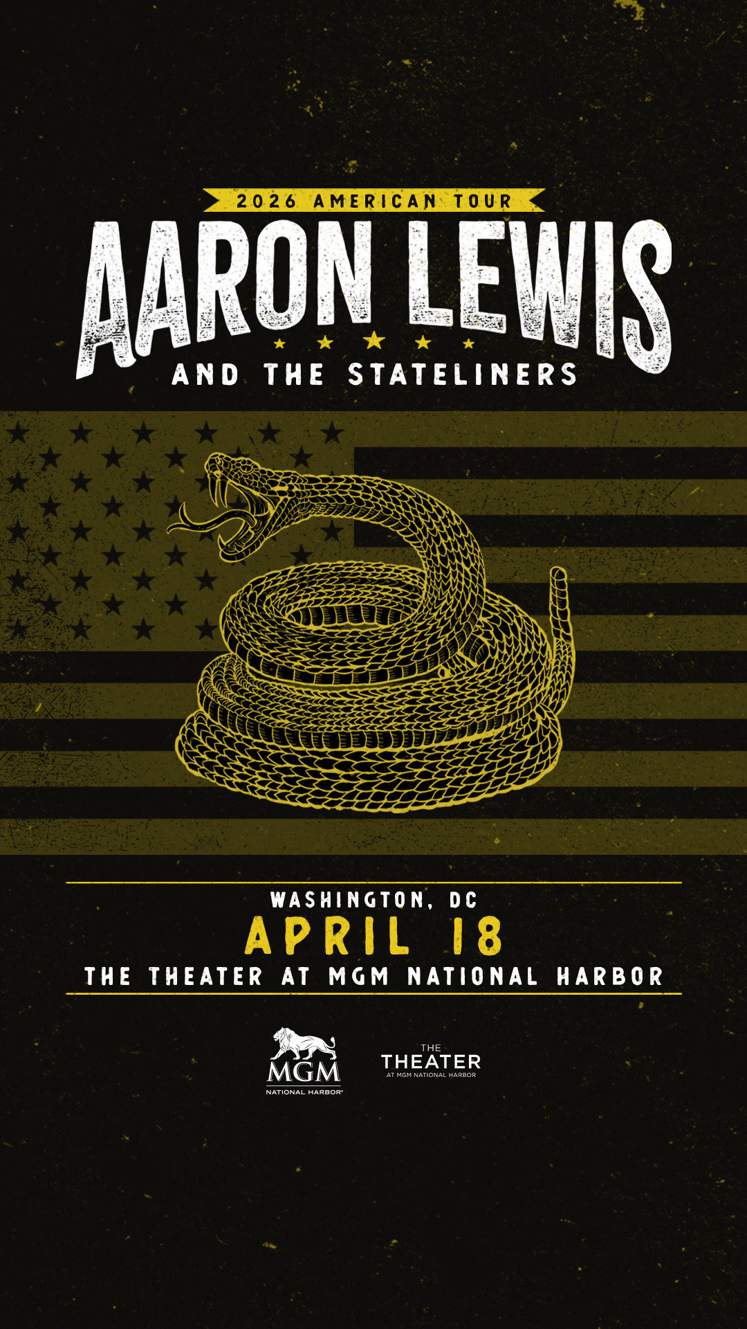 Win tickets to Aaron Lewis at The Theater at MGM National Harbor Oxon Hill MD