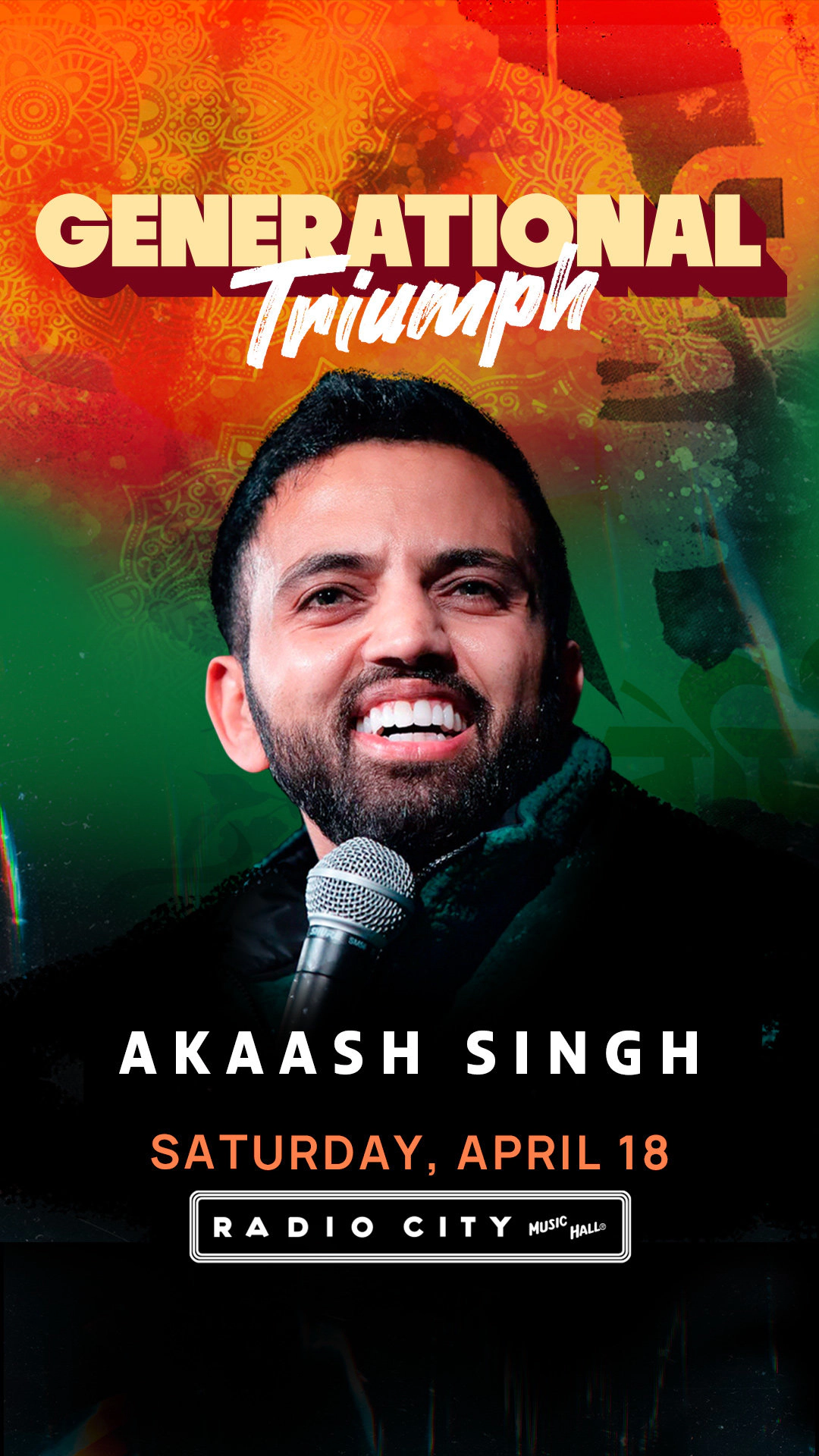 Win tickets to Akaash Singh at Radio City Music Hall New York NY