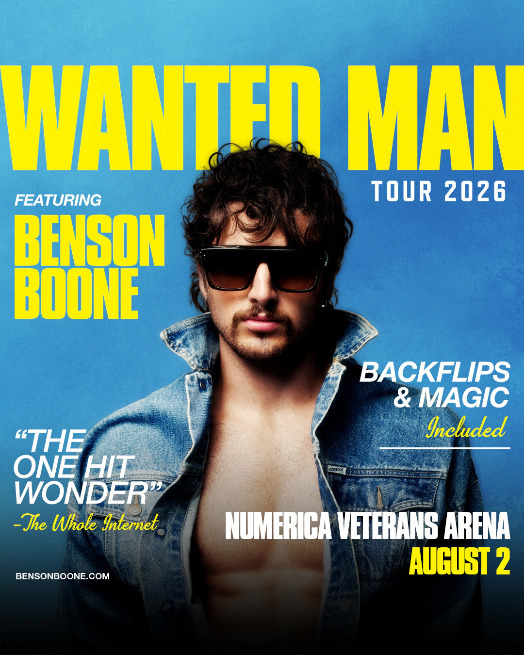 Win tickets to Benson Boone at Numerica Veterans Arena Spokane WA