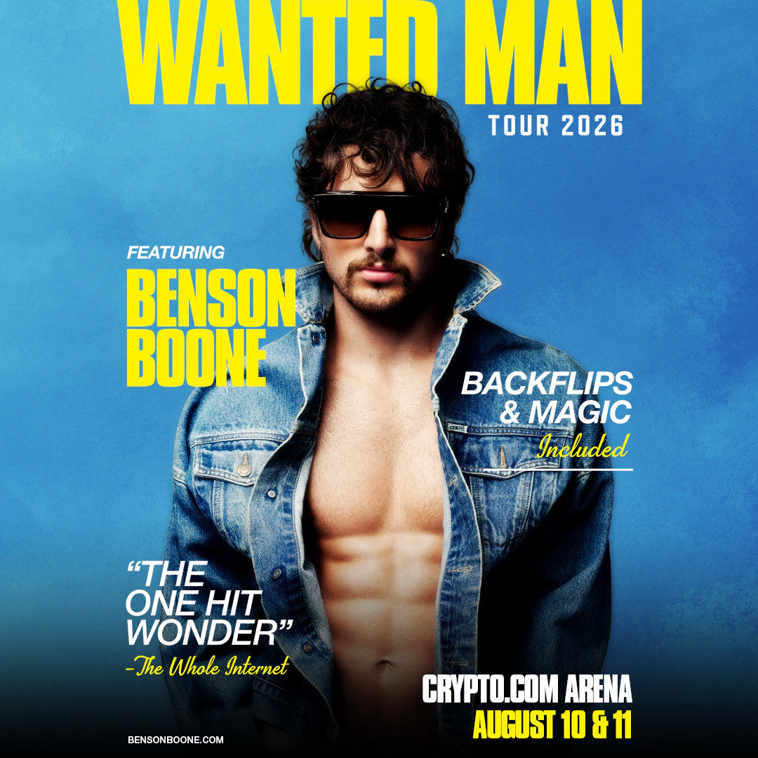 Win tickets to Benson Boone at Crypto.com Arena Los Angeles CA