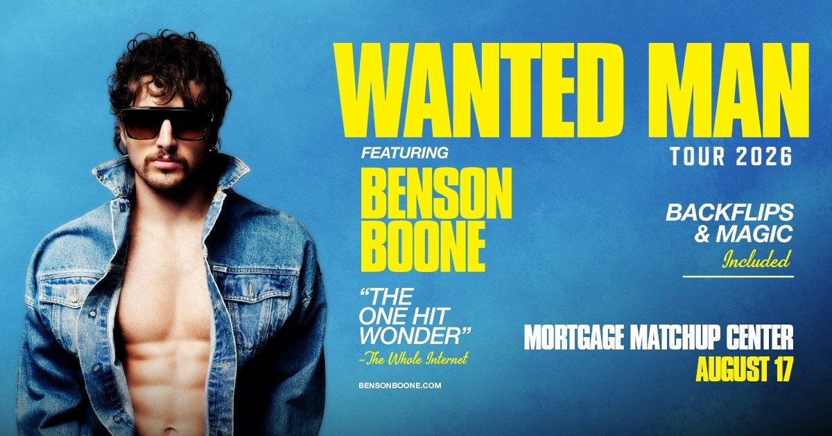 Win tickets to Benson Boone at Mortgage Matchup Center Phoenix AZ