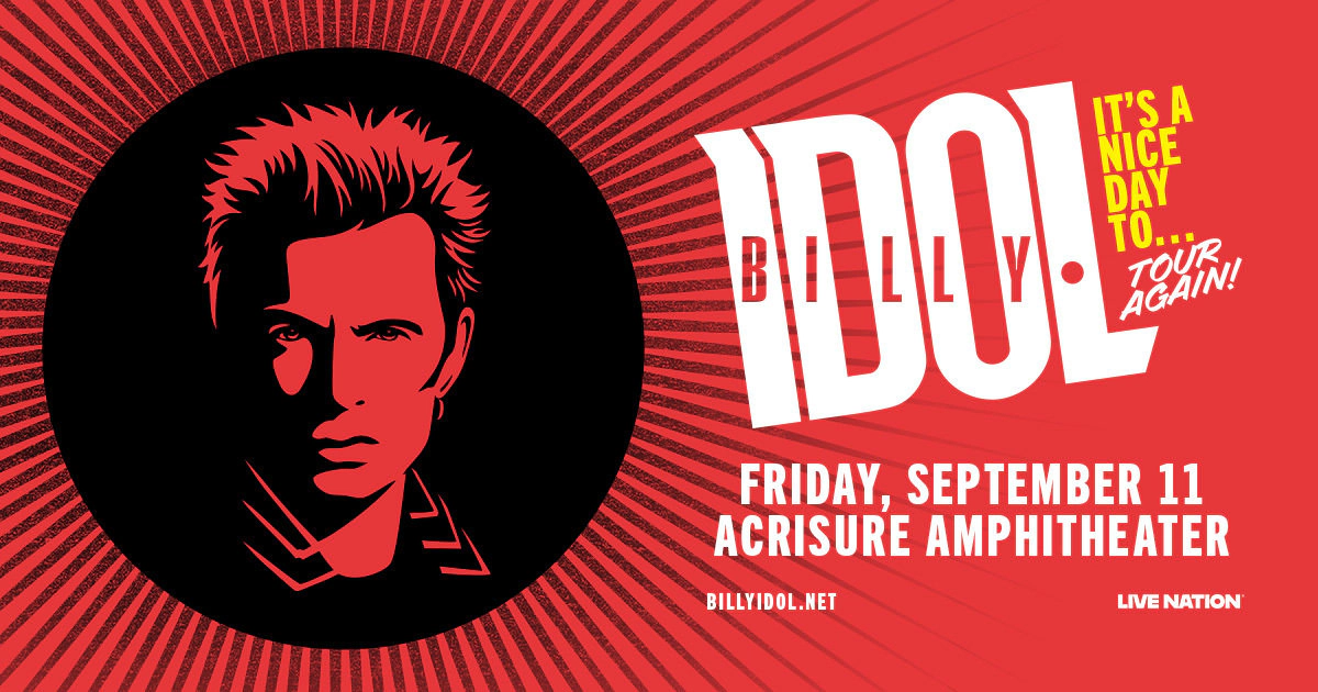 Win tickets to Billy Idol at Acrisure Amphitheater Grand Rapids MI