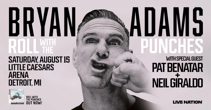 Win tickets to Bryan Adams at Little Caesars Arena Detroit MI