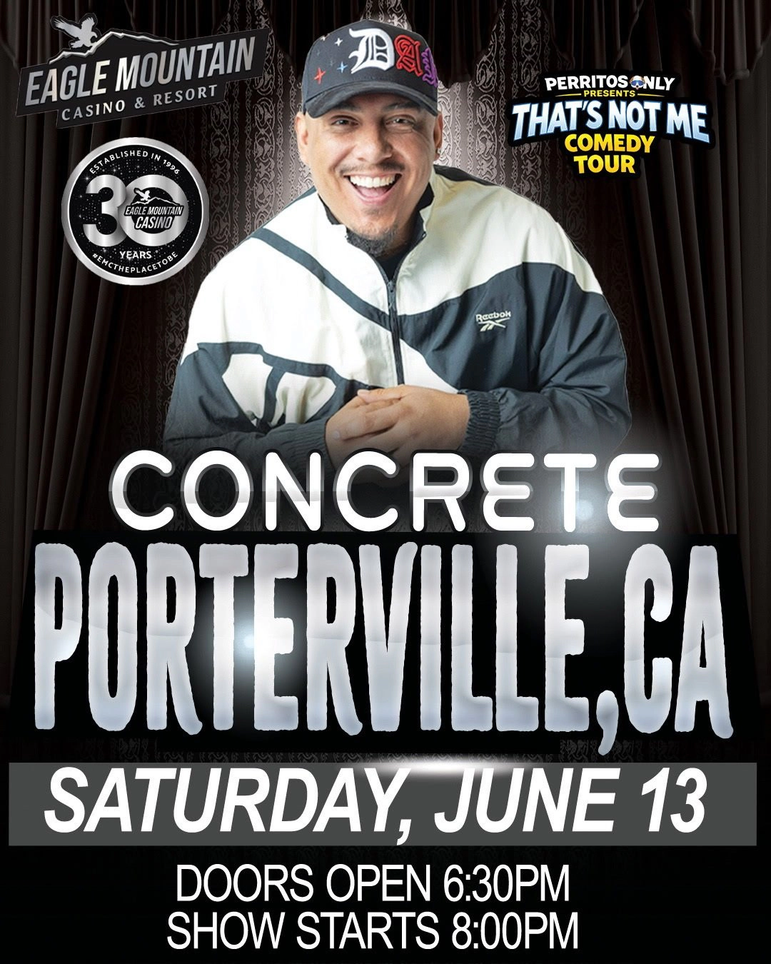 Win tickets to Concrete at Eagle Mountain Casino Portervilla CA