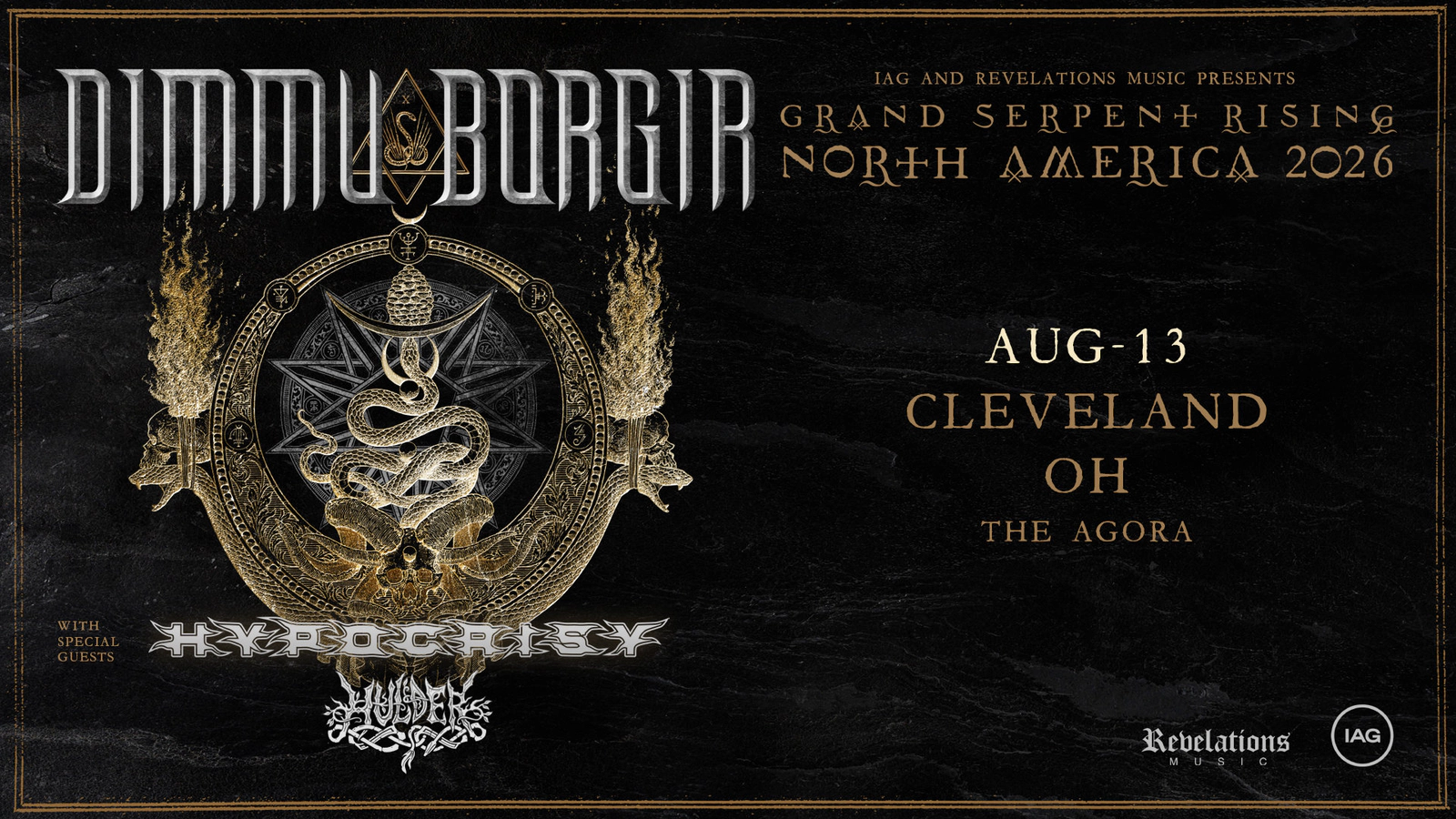 Win tickets to Dimmu Borgir at The Agora Cleveland OH