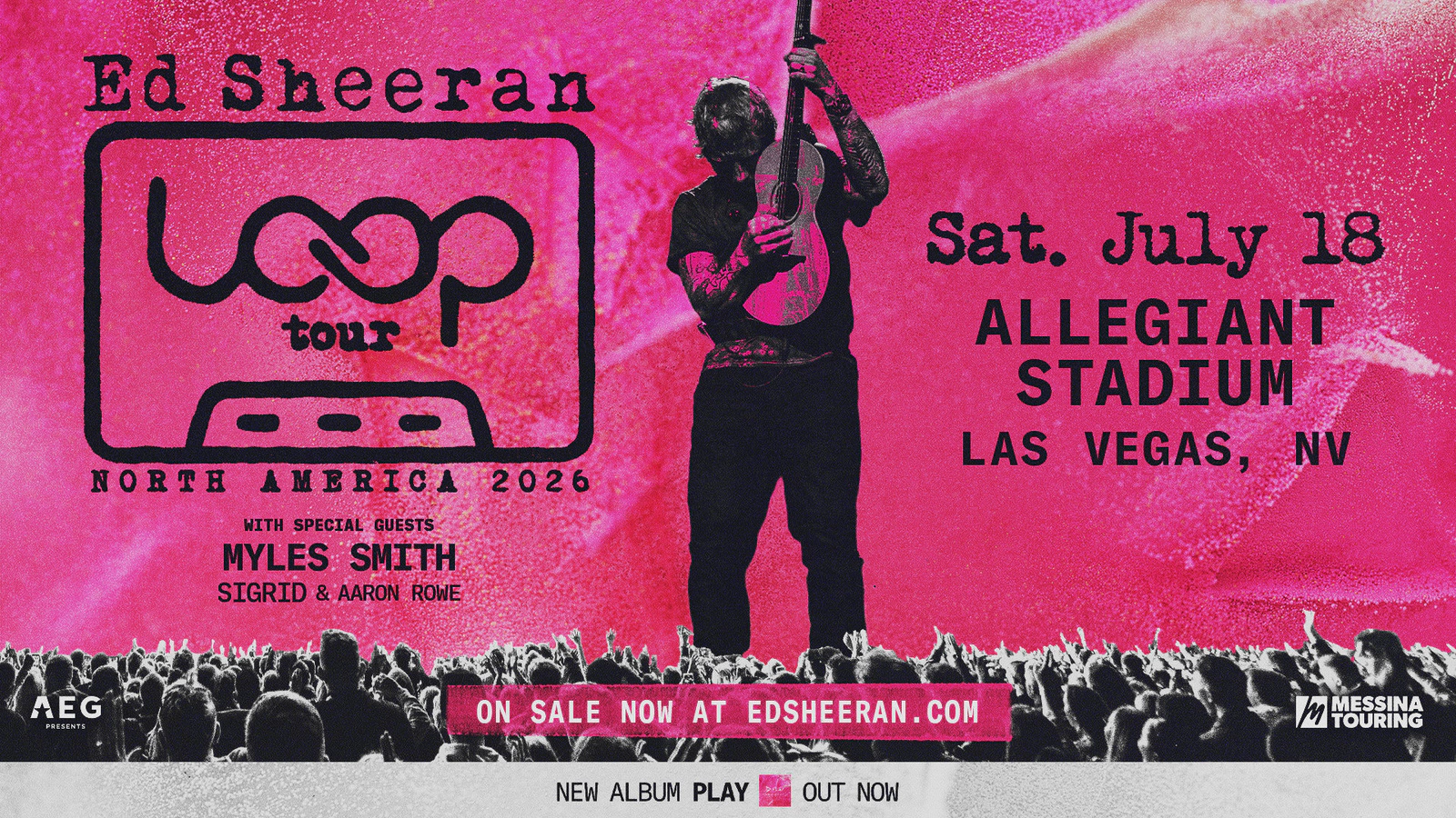 Win tickets to Ed Sheeran at Allegiant Stadium Las Vegas NV