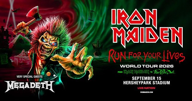 Win tickets to Iron Maiden at Hersheypark Stadium Hershey PA