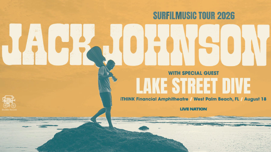 Win tickets to Jack Johnson at iThink Financial Amphitheatre West Palm Beach FL