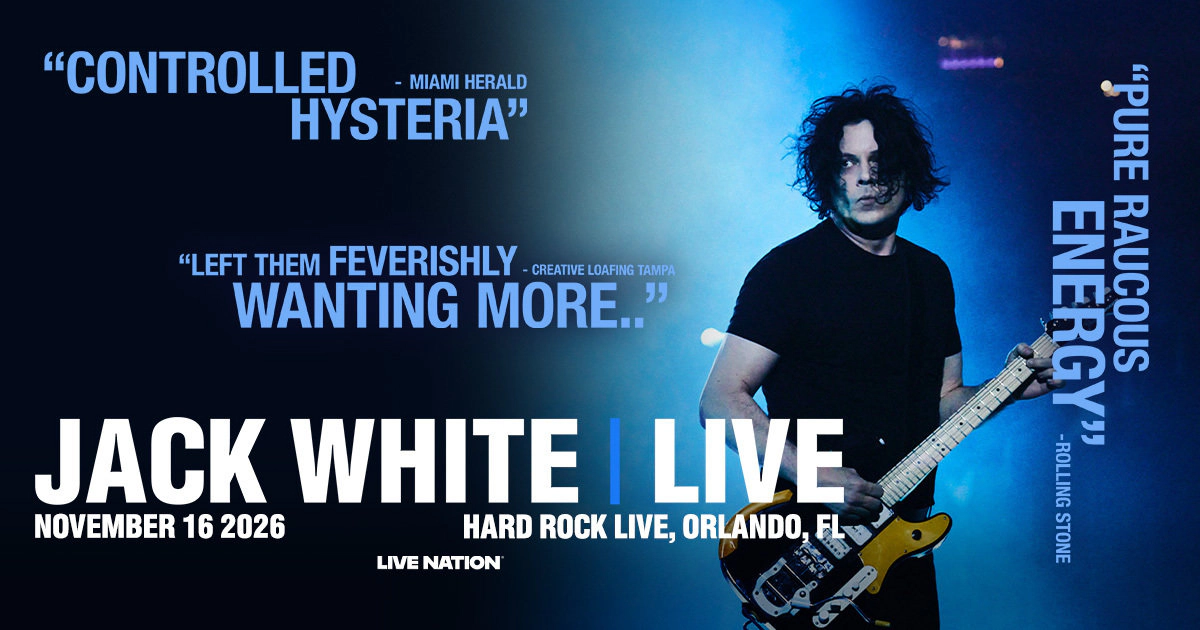 Win tickets to Jack White at Hard Rock Live Orlando FL