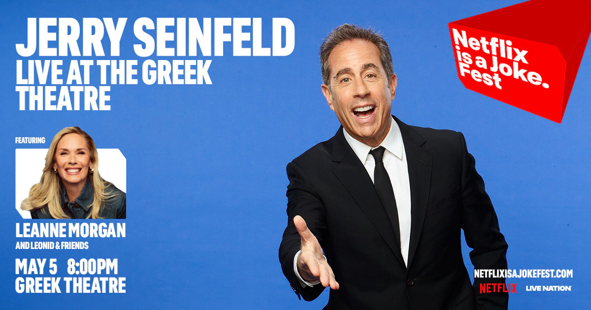 Win tickets to Jerry Seinfeld at The Greek Theatre Los Angeles CA