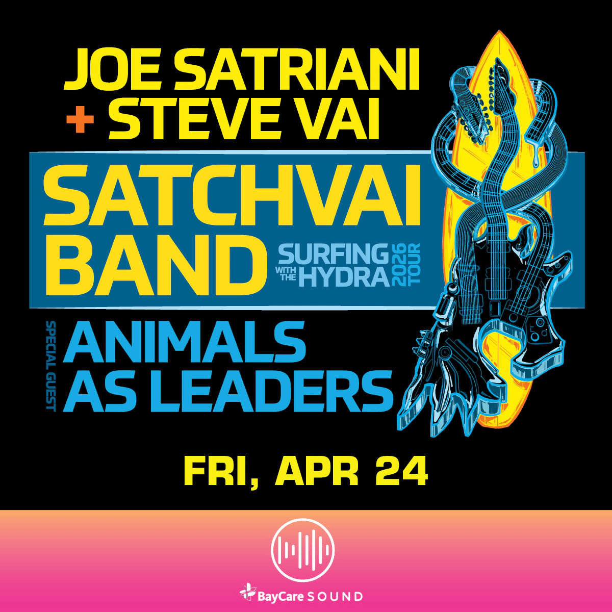 Win tickets to Joe Satriani at The Baycare Sound Clearwater FL