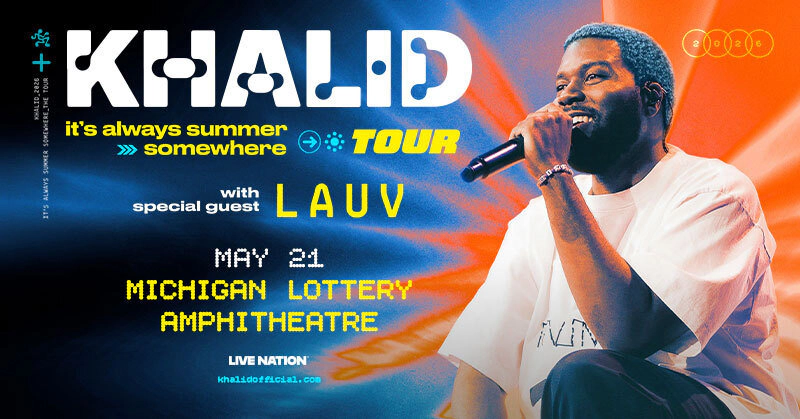 Win tickets to Khalid at Michigan Lottery Amphitheatre Sterling Heights MI