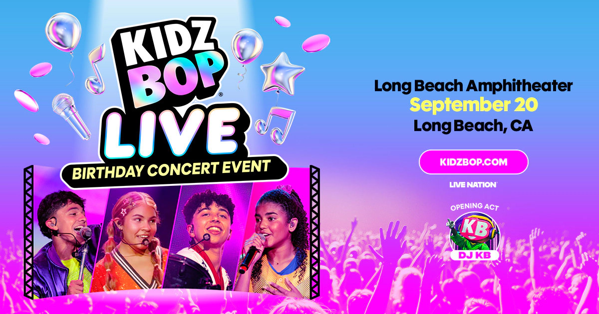 Win tickets to Kidz Bop Live at Long Beach Amphitheater Long Beach CA