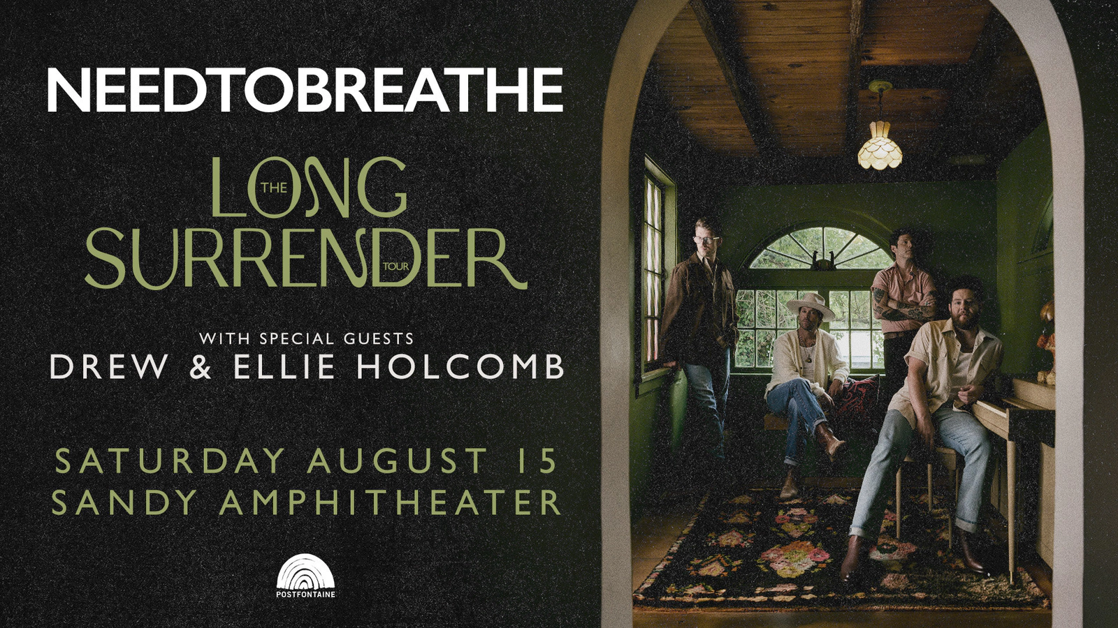 Win tickets to NEEDTOBREATHE at Sandy Amphitheater Sandy UT