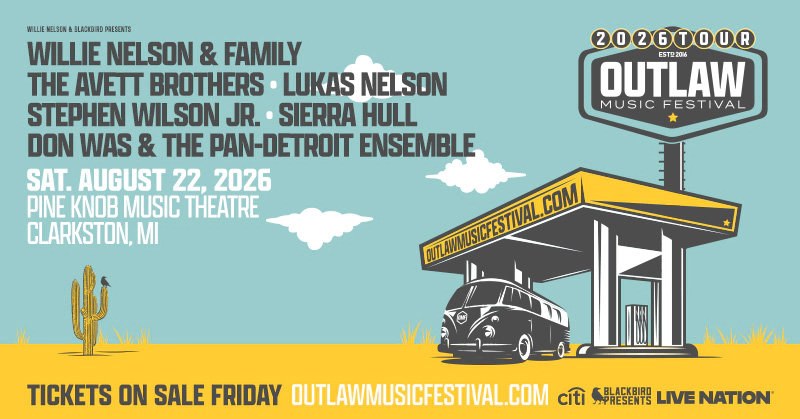 Win tickets to Outlaw Music Festival at Pine Knob Music Theatre Clarkston MI