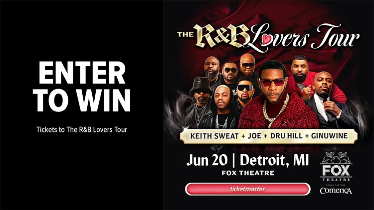 Win tickets to The R&B Lovers Tour at Fox Theatre Detroit MI