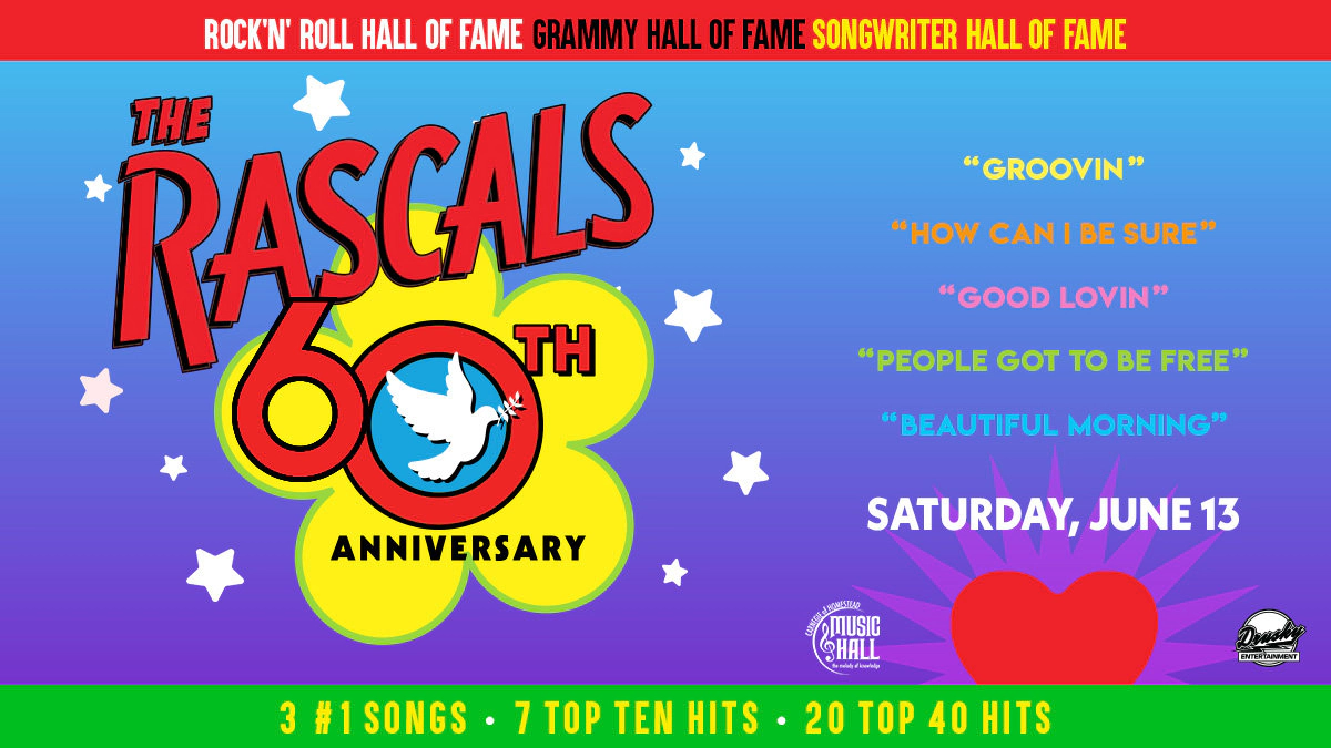 Win tickets to The Rascals at Carnegie Music Hall of Homestead Munhall PA