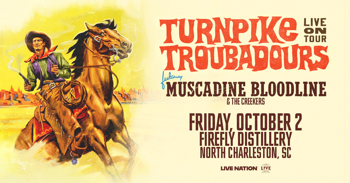 Win tickets to Turnpike Troubadours at Firefly Distillery North Charleston SC
