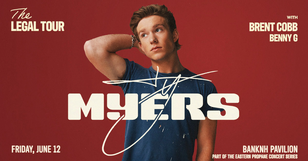 Win tickets to Ty Myers at BankNH Pavilion Gilford NH