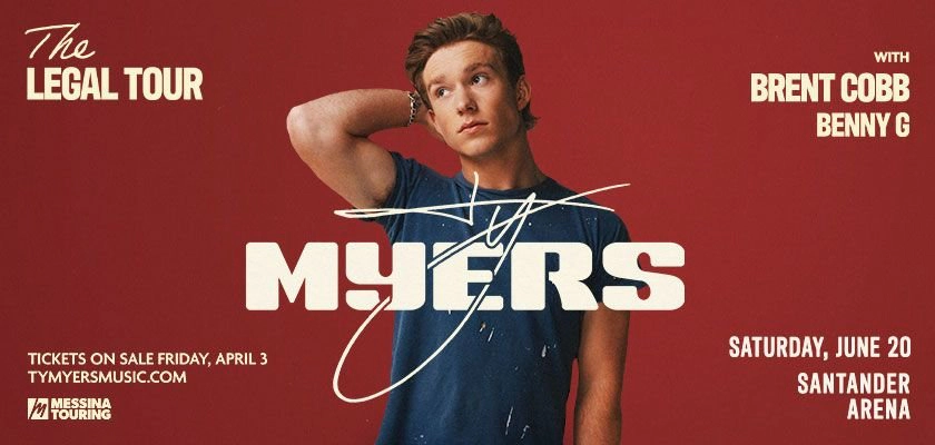 Win tickets to Ty Myers at Santander Arena Reading PA